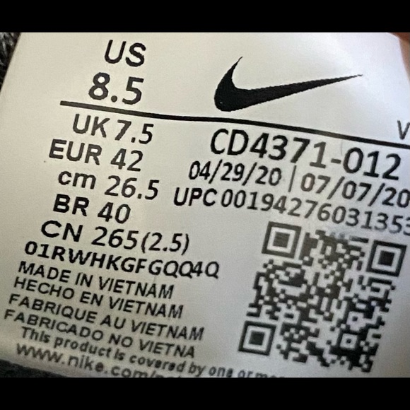 Nike infinity run flyknit 2 mens size 8.5 - Picture 5 of 5